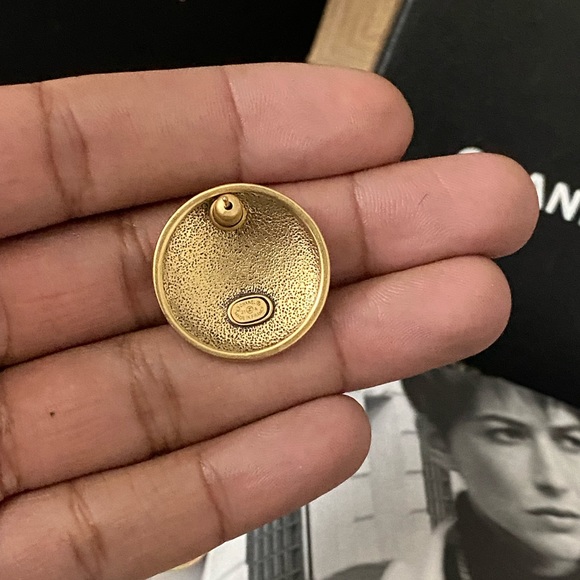 Chanel Button Earrings - Picture 3 of 8